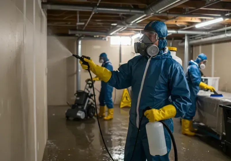 Basement Sanitization and Antimicrobial Treatment process in Shelby County, TX